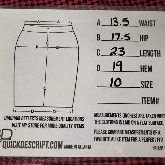 𝅺pendleton Wool Blend Pink Skirt with pockets. Size 10 - Picture 9 of 10